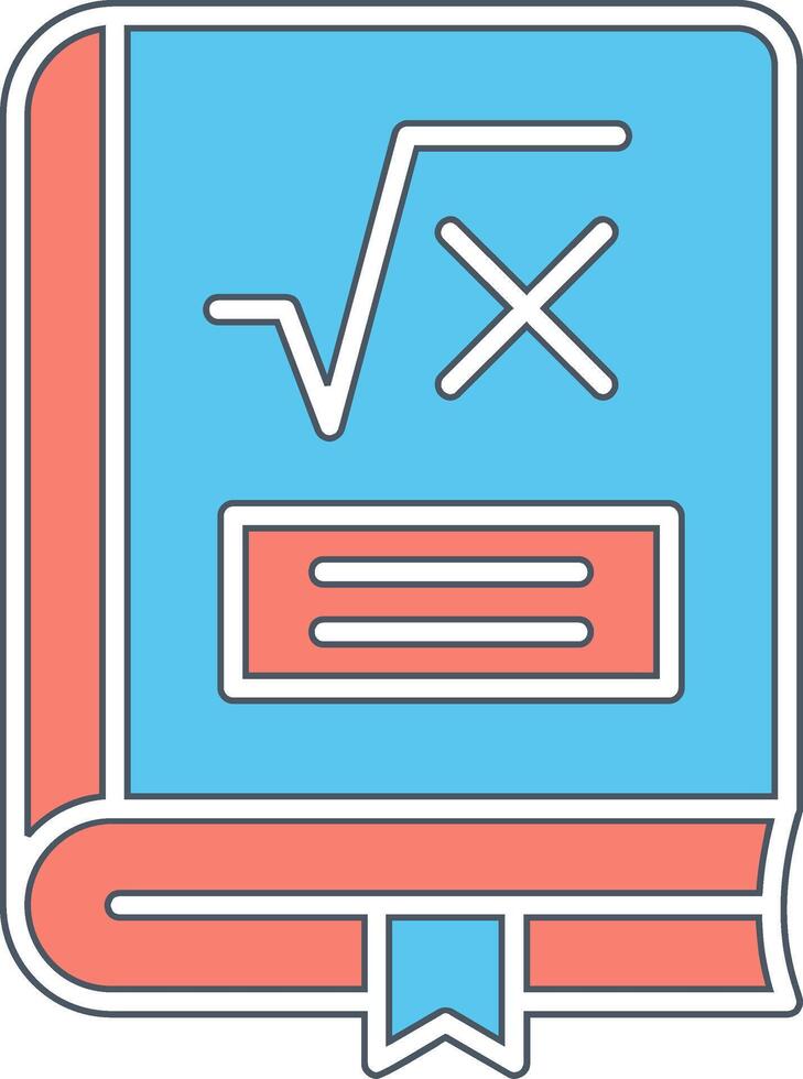 matemáticas libro vector icono