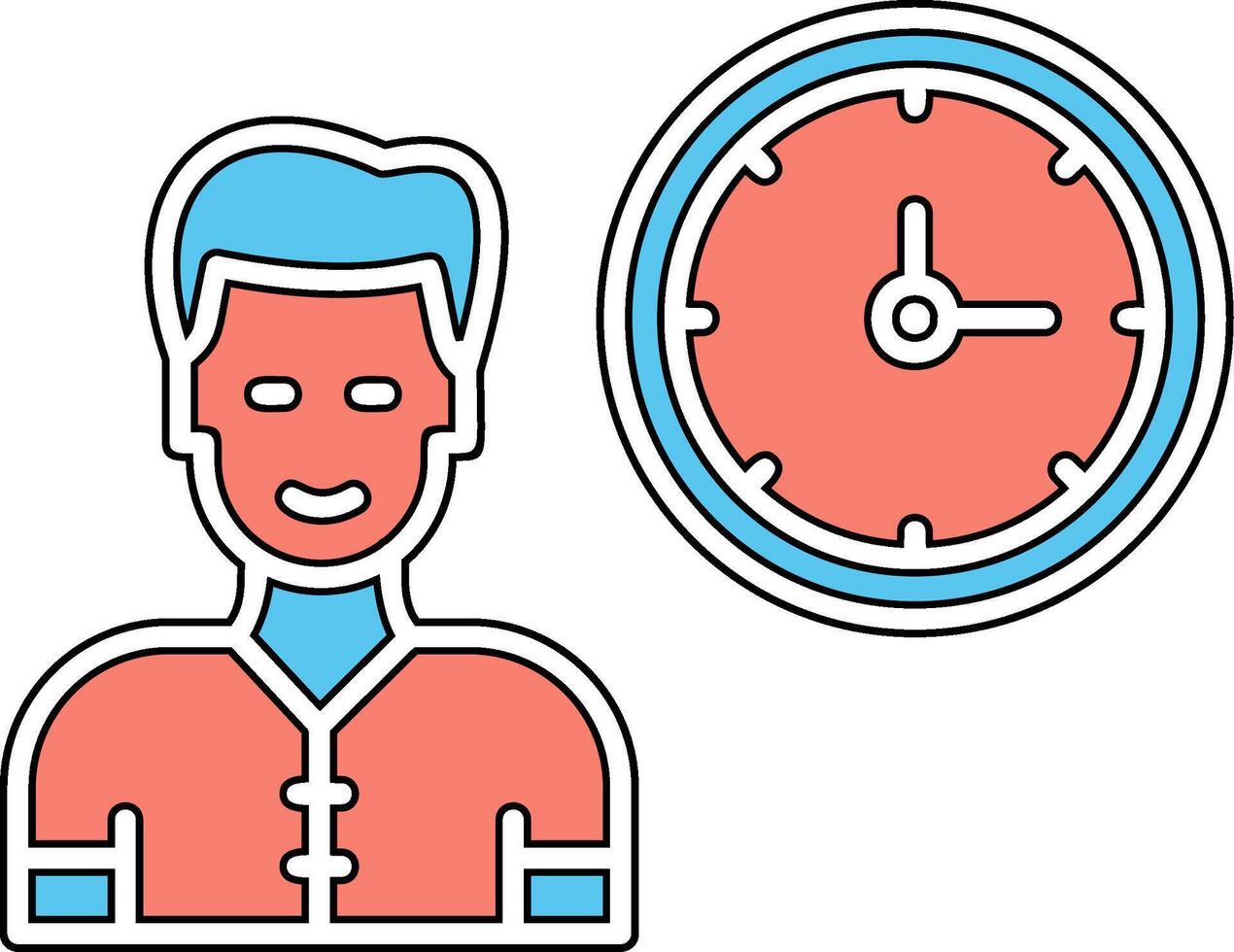 Work Time Vector Icon