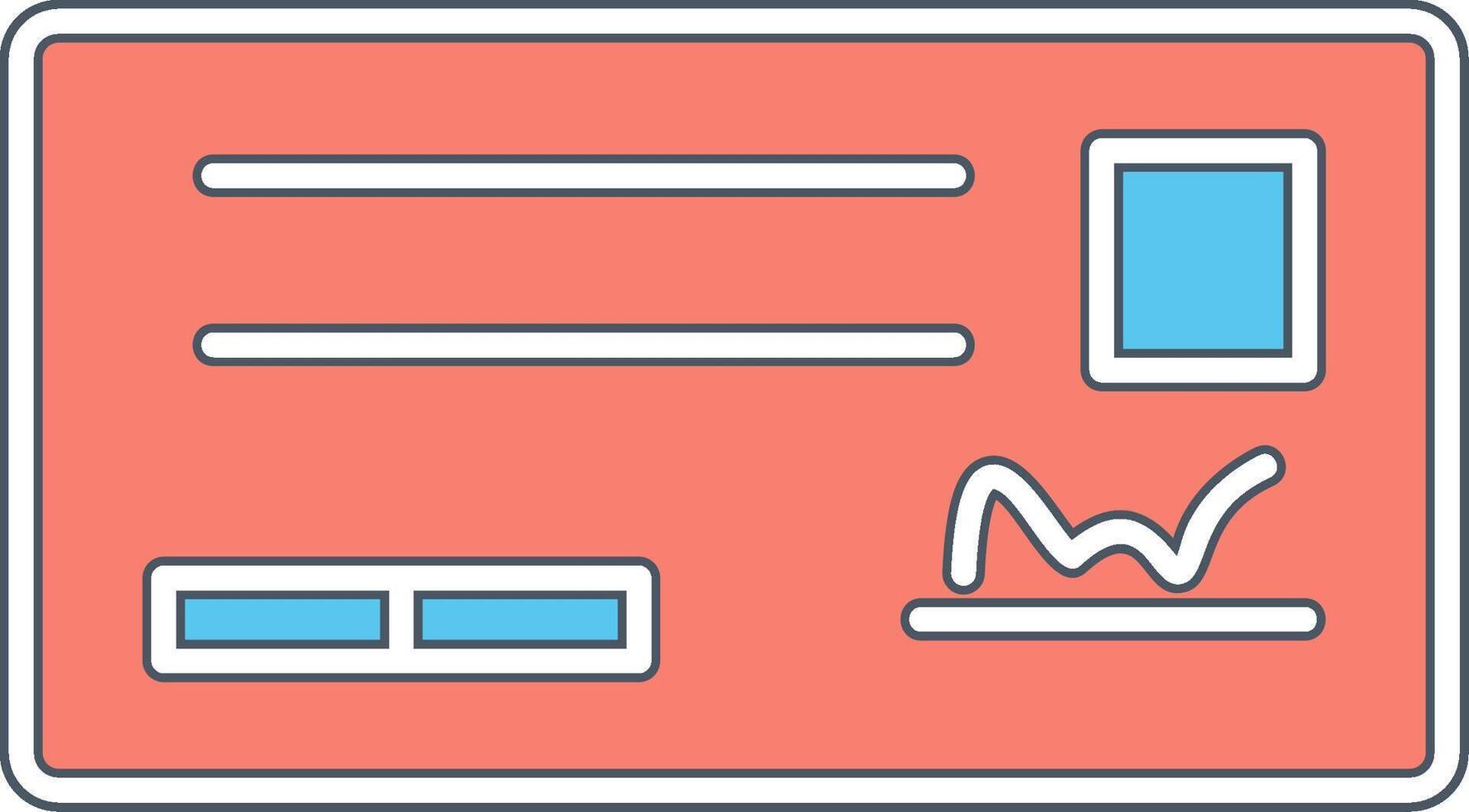 Cheque Vector Icon