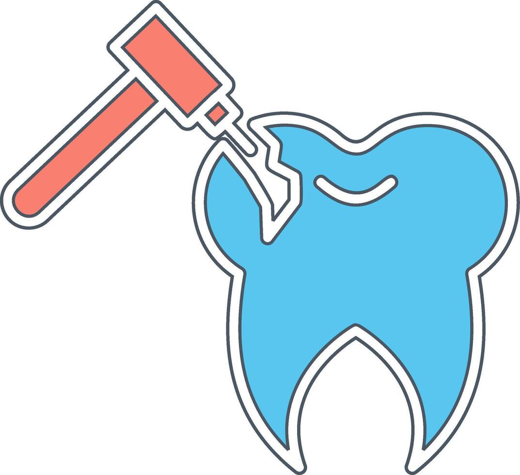 Tooth Drilling Vector Icon