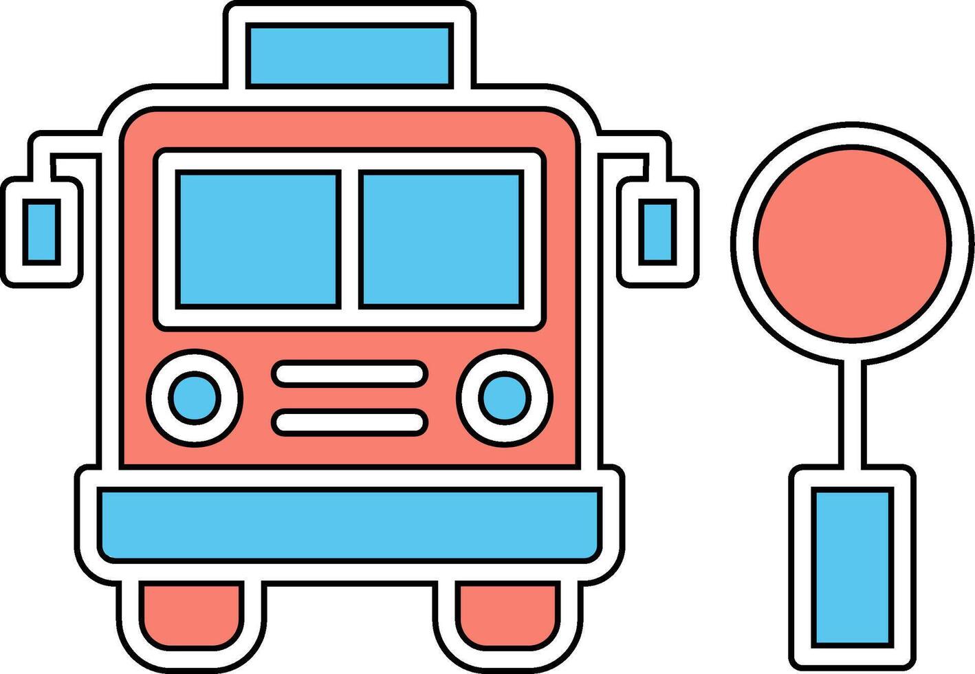 Bus Stop Vector Icon