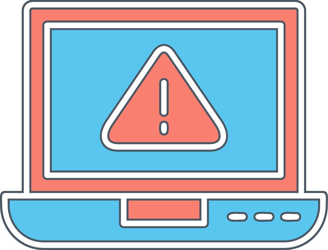laptop Virus Vector Icon