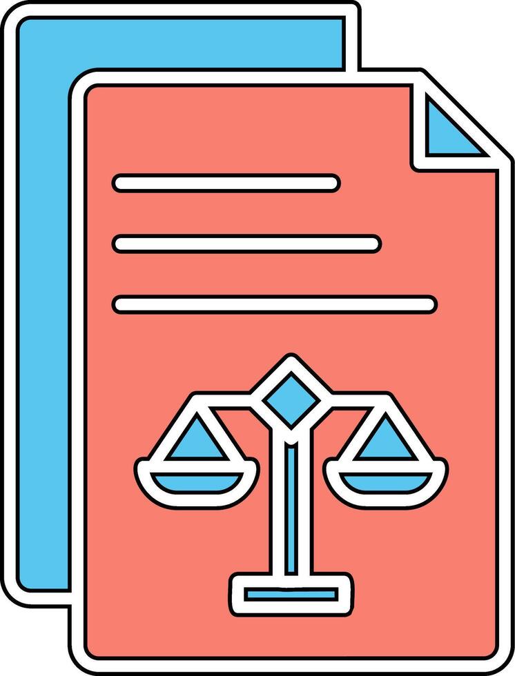 Legal Document Vector Icon