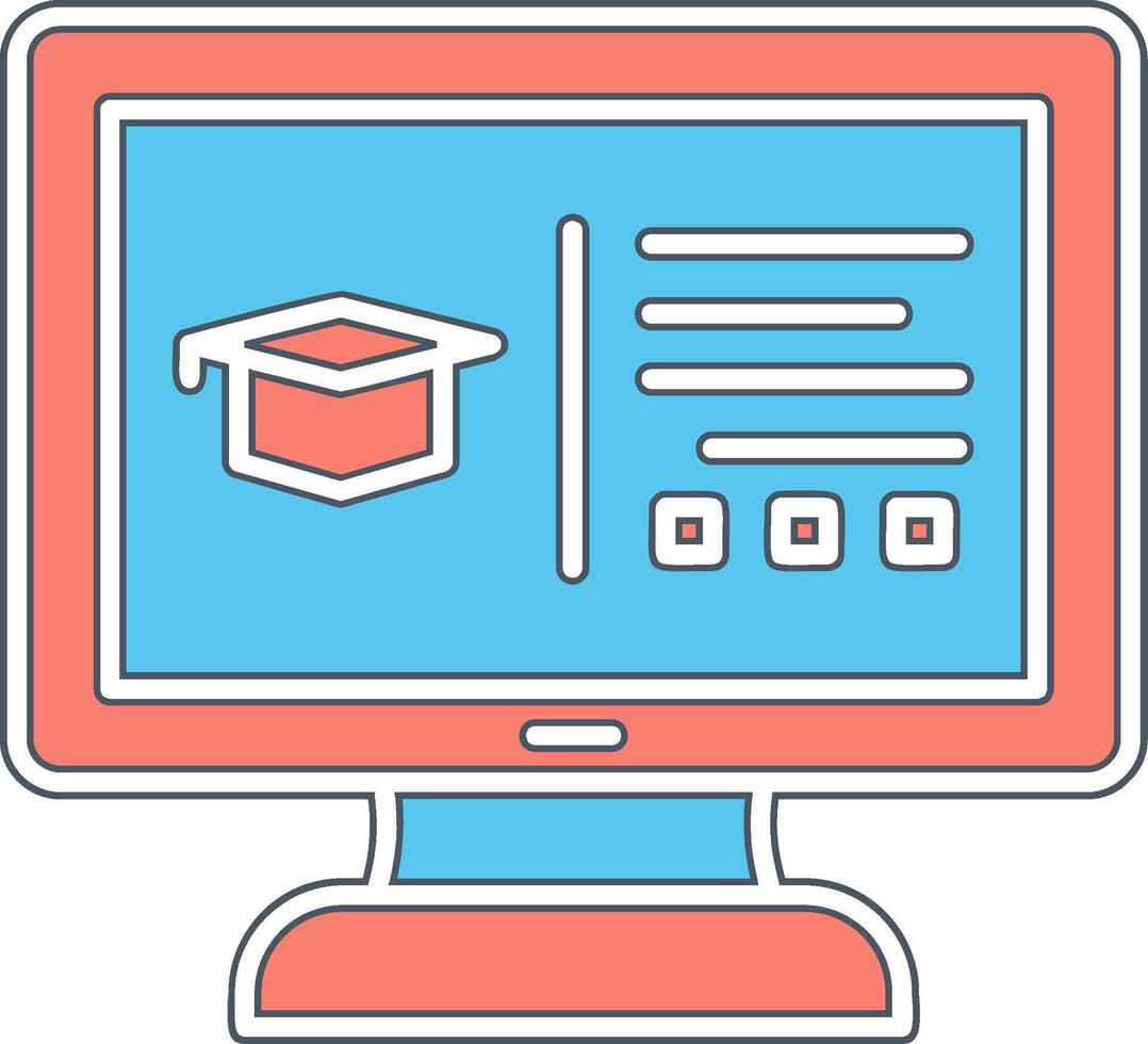 Online Education Vector Icon