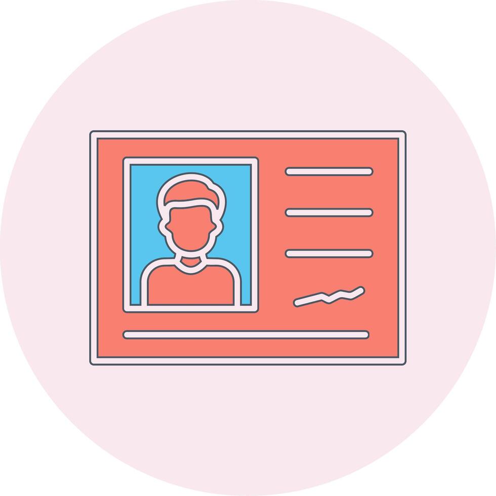 Identification Card Vector Icon