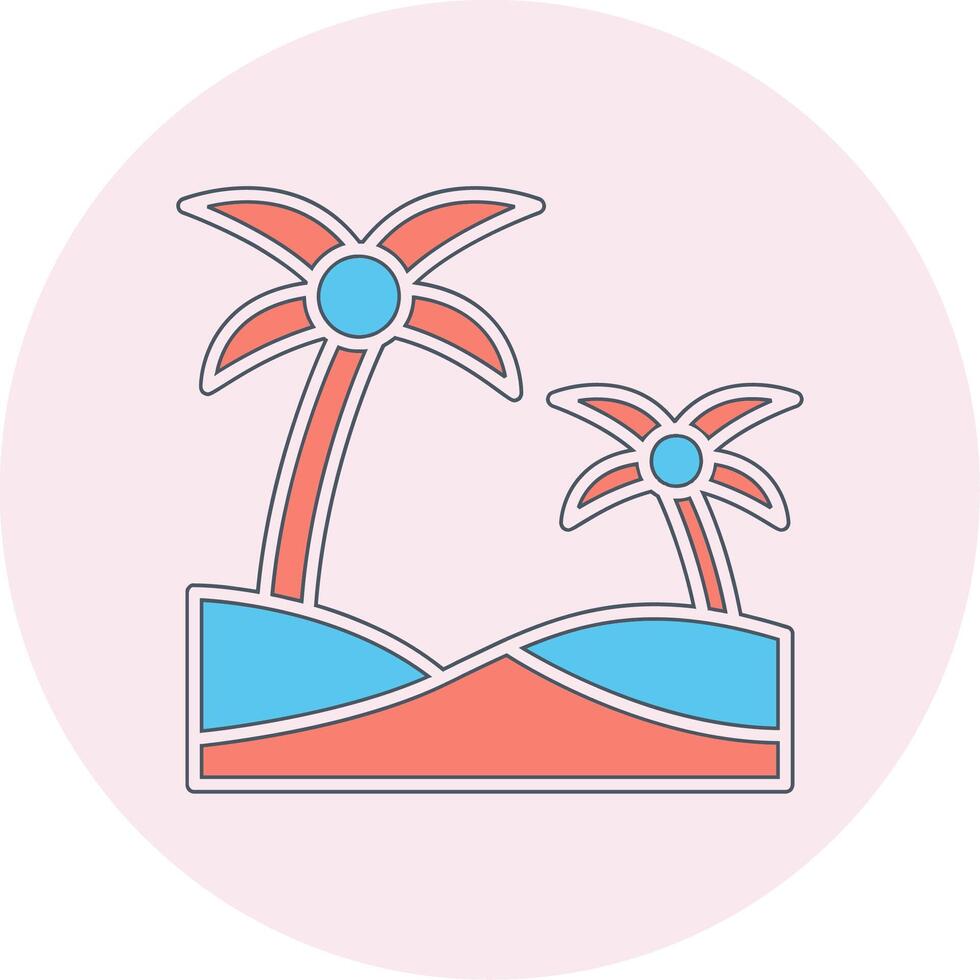 Oasis Vector Icon