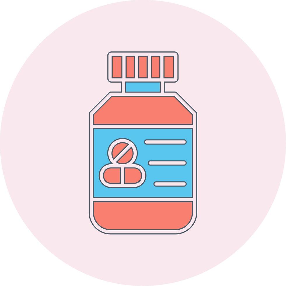 Pills Bottle Vector Icon