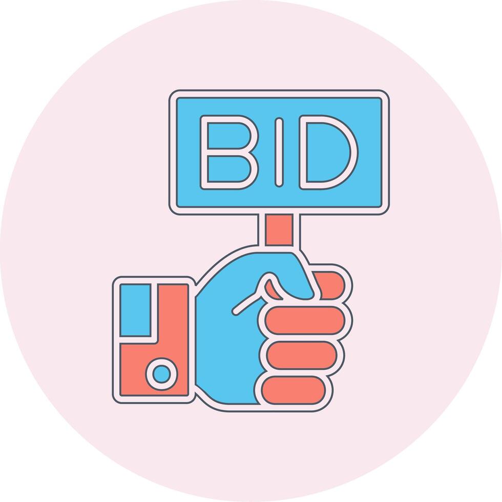 Bid Vector Icon