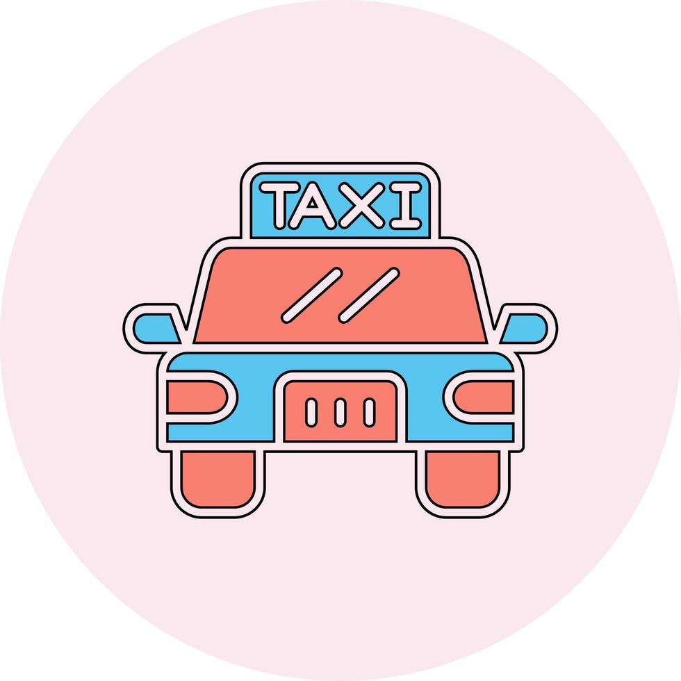 icono de vector de taxi