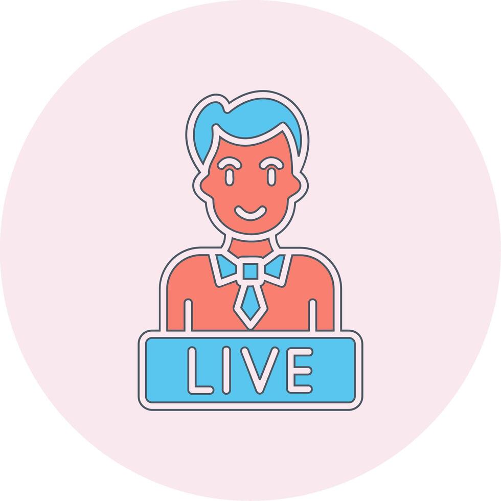 Live News Vector Icon