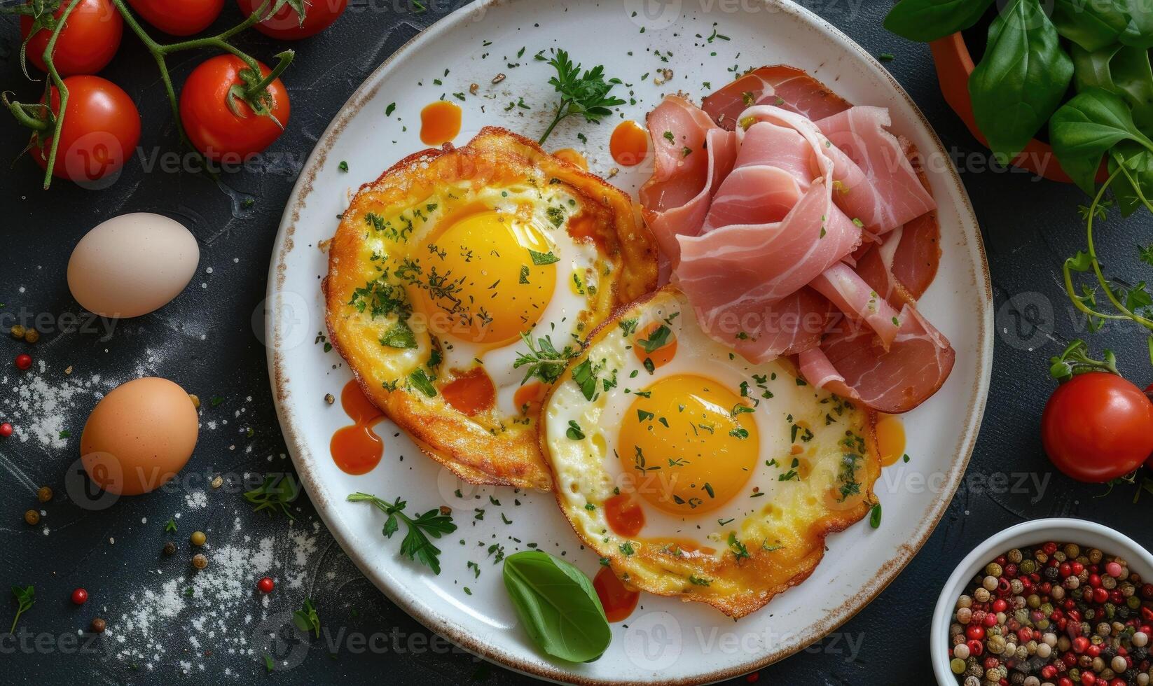 Ham And Eggs Stock Photos, Images and Backgrounds for Free Download