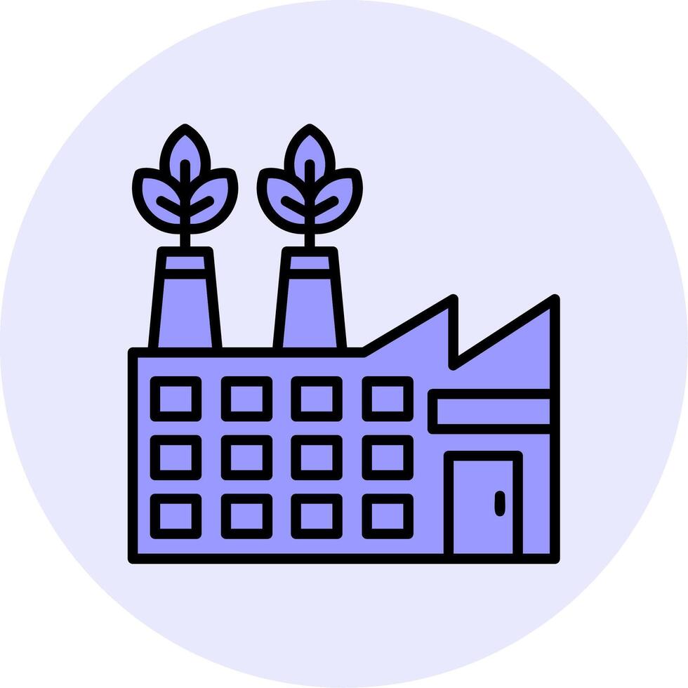 Eco Factory Vector Icon