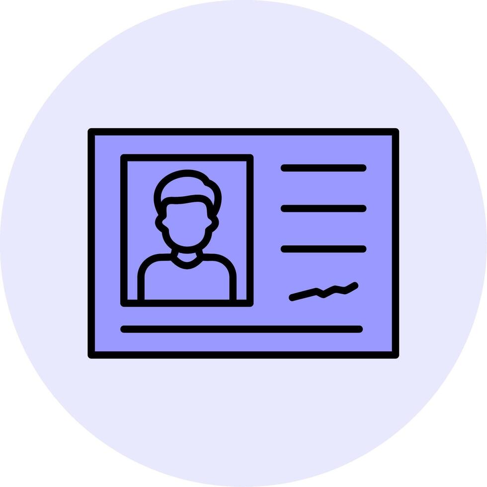 Identification Card Vector Icon