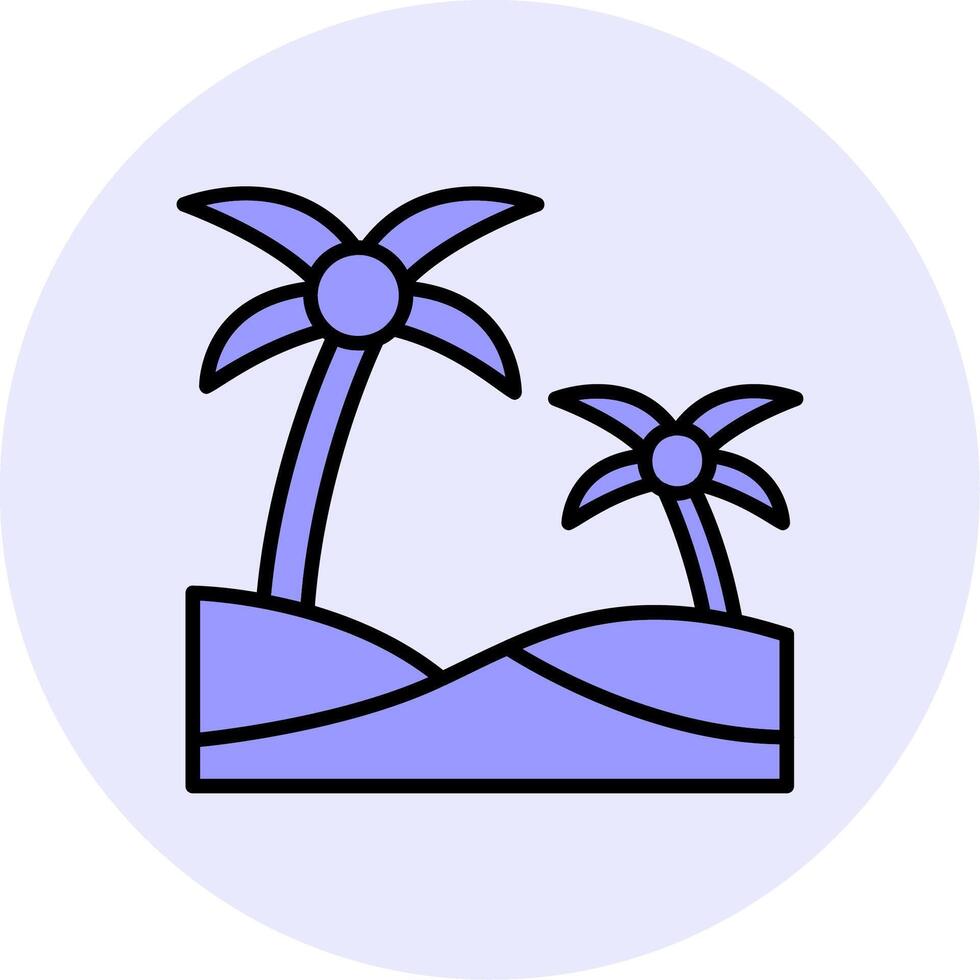 Oasis Vector Icon