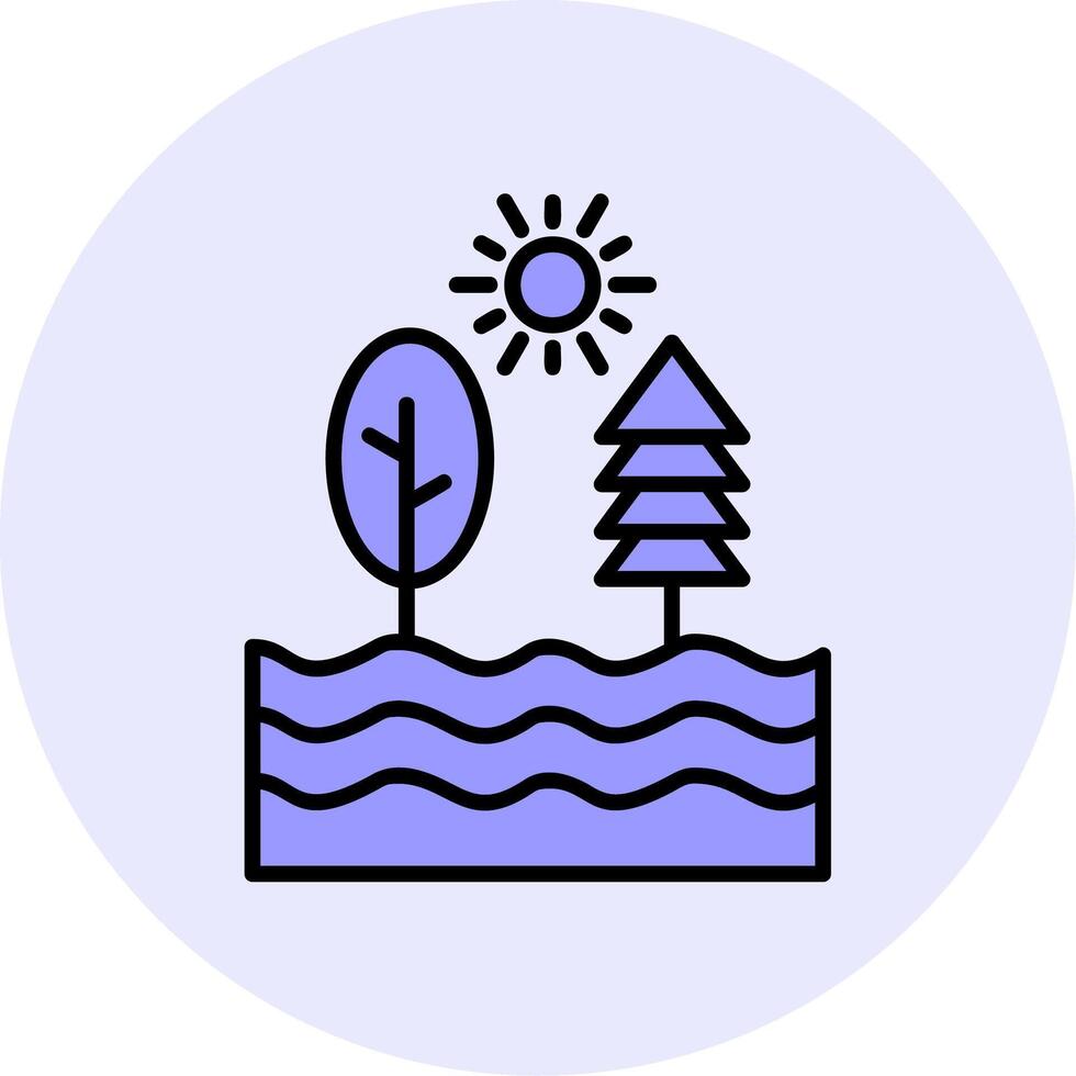 River Vector Icon