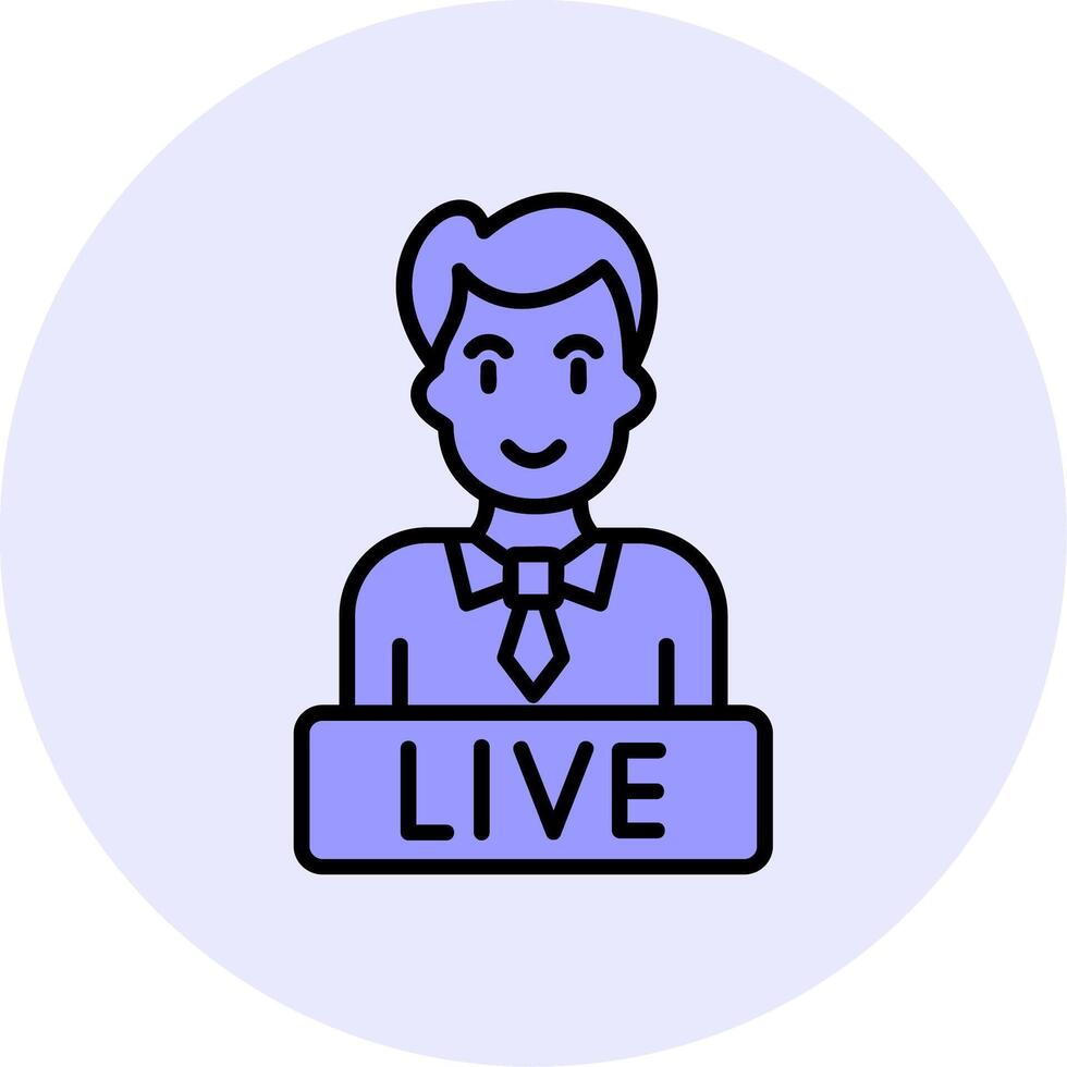 Live News Vector Icon