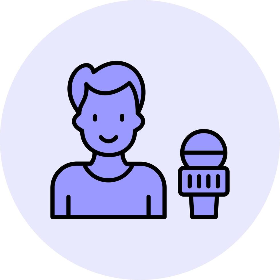 News reporter Vector Icon