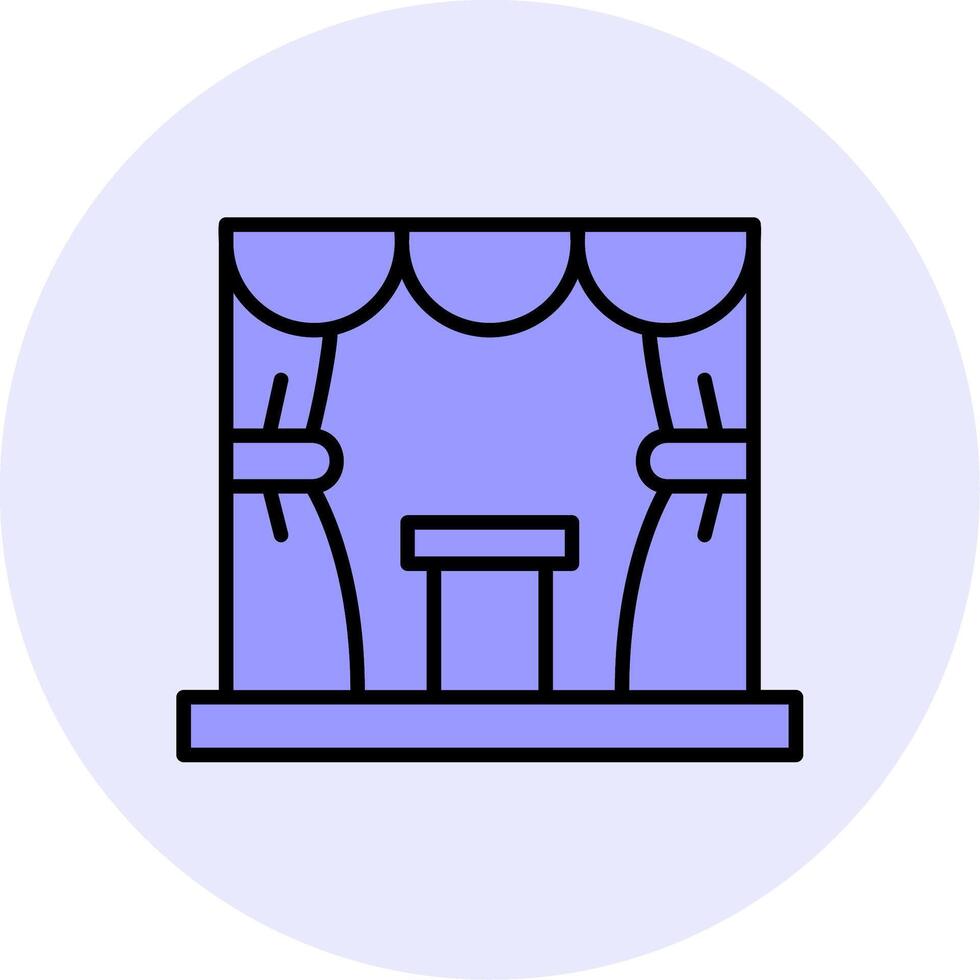 Stage Vector Icon