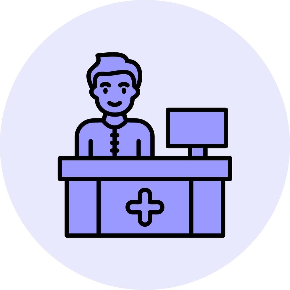 Receptionist Vector Icon