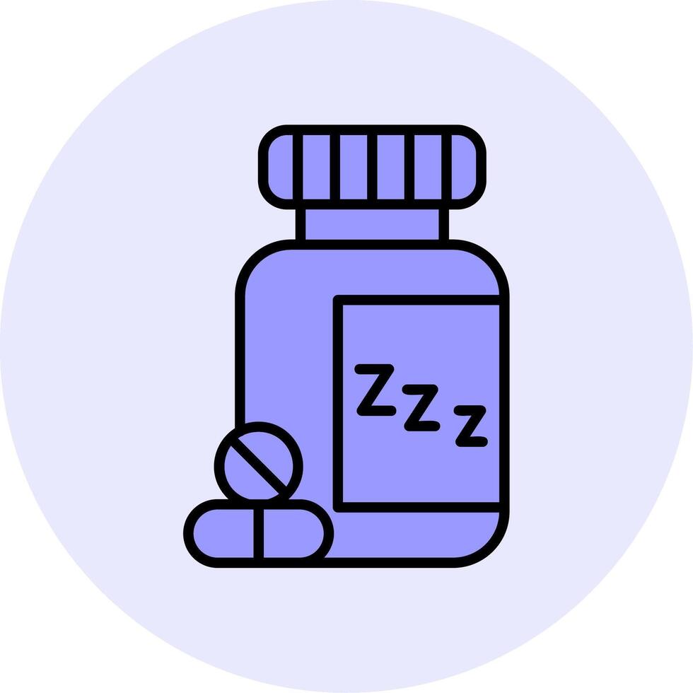 Sleeping Pills Vector Icon