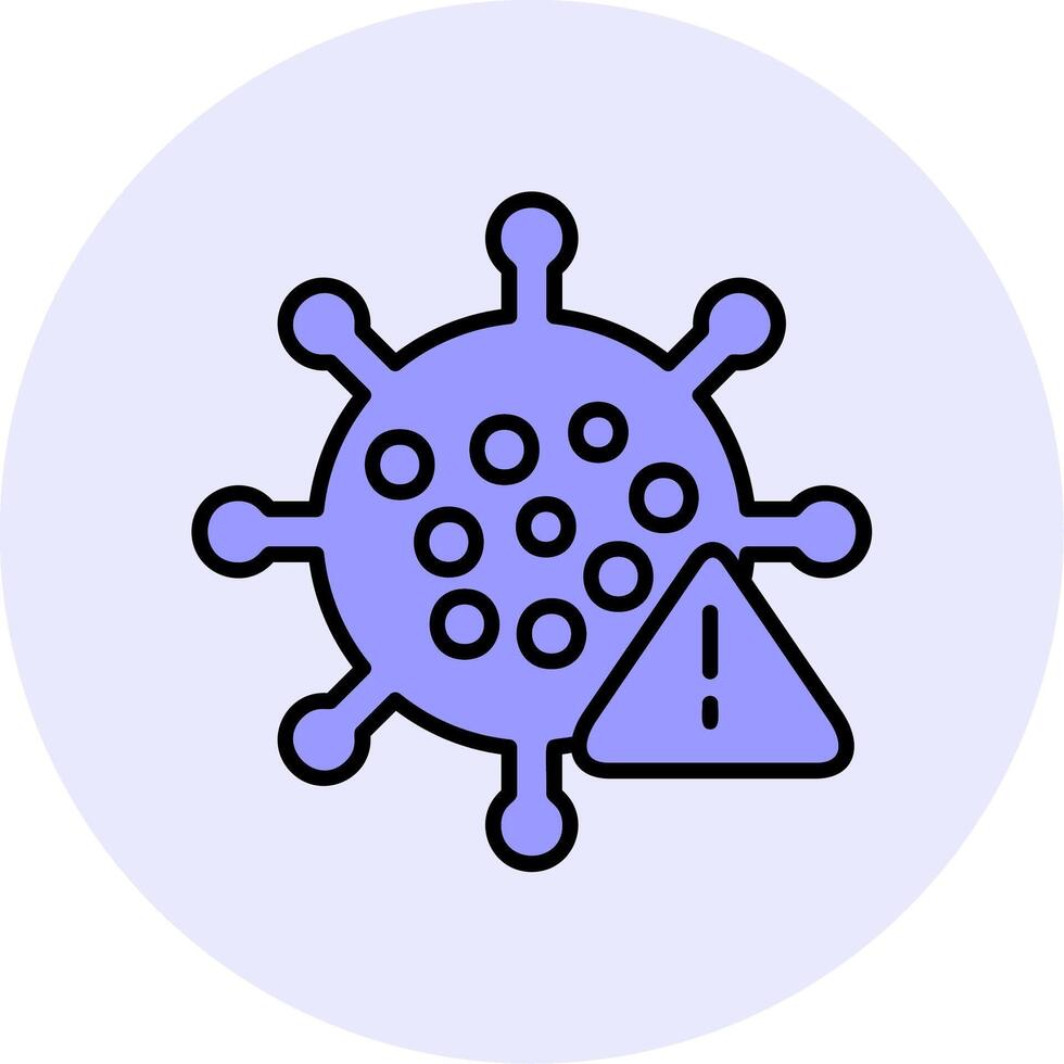 icono de vector de virus