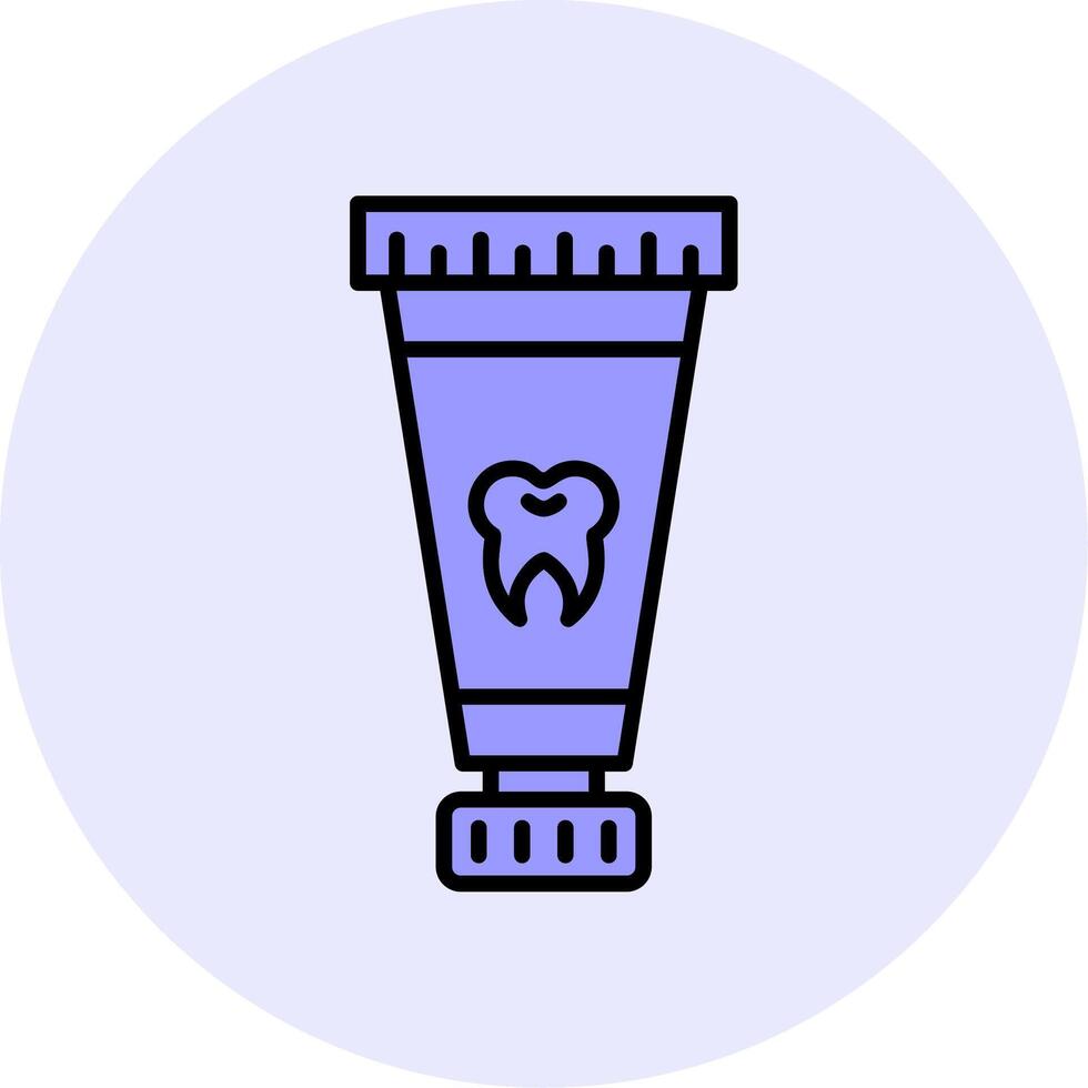 icono de vector de pasta de dientes