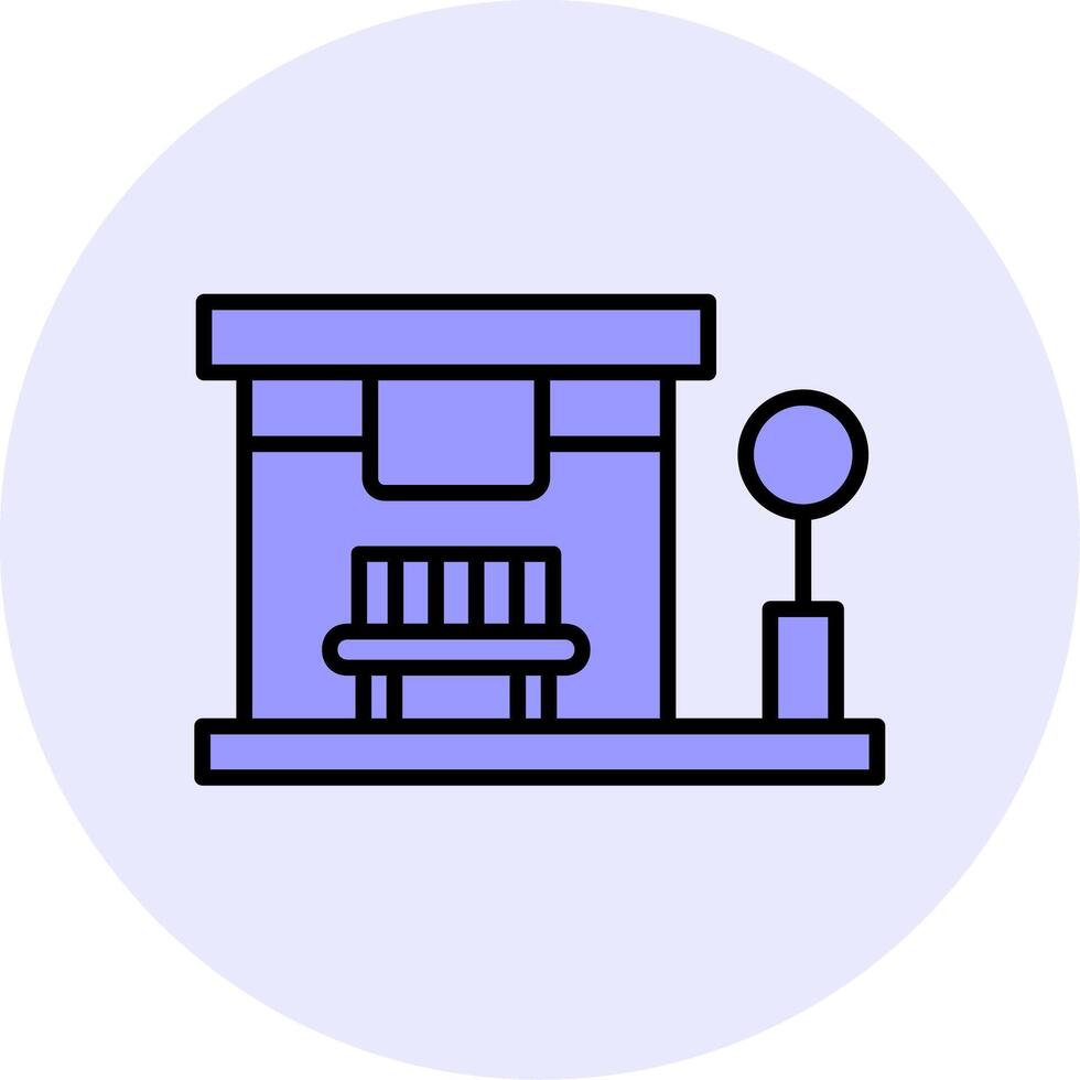 Bus Stop Vector Icon
