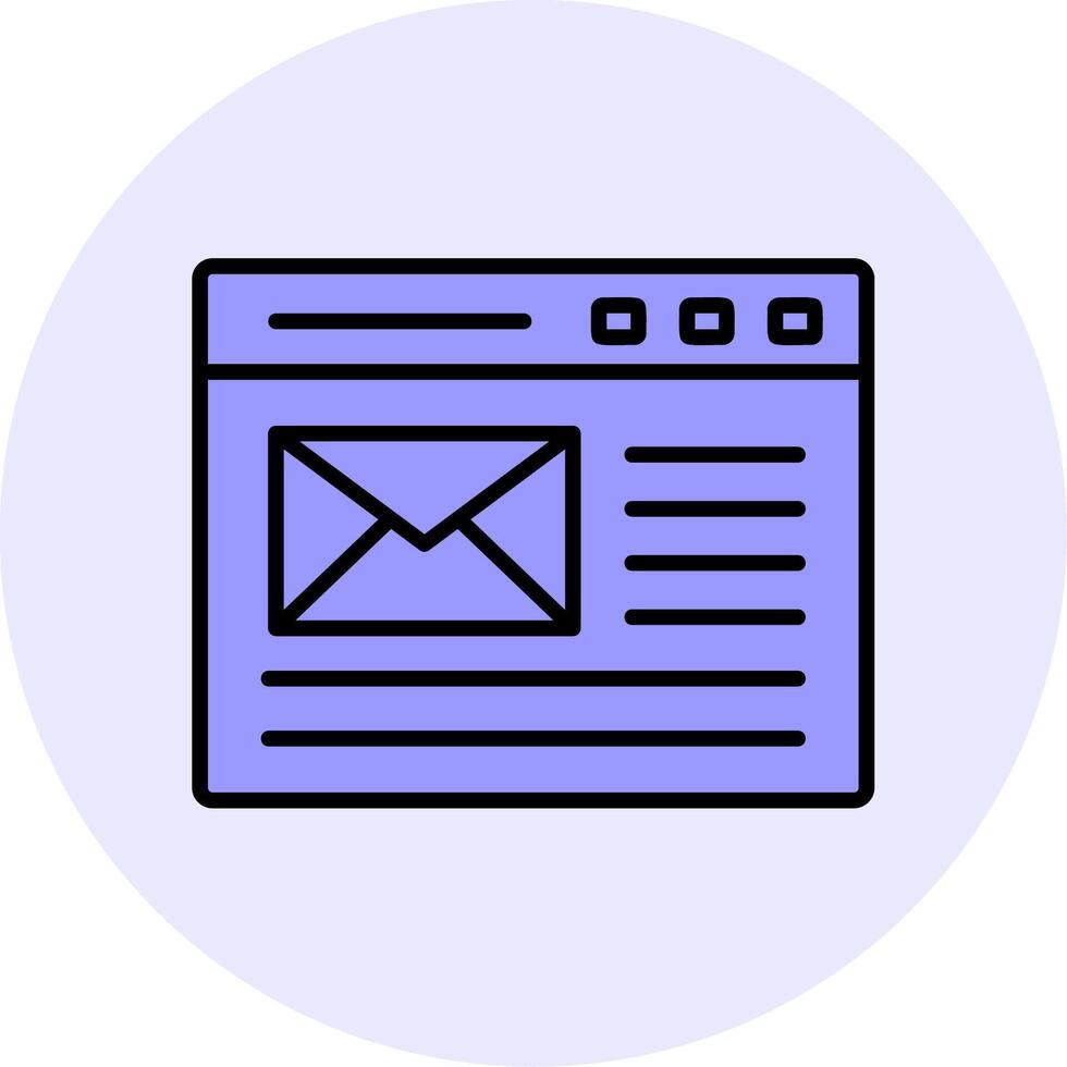 icono de vector de correo electrónico