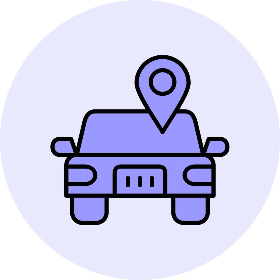 Car Location Vector Icon