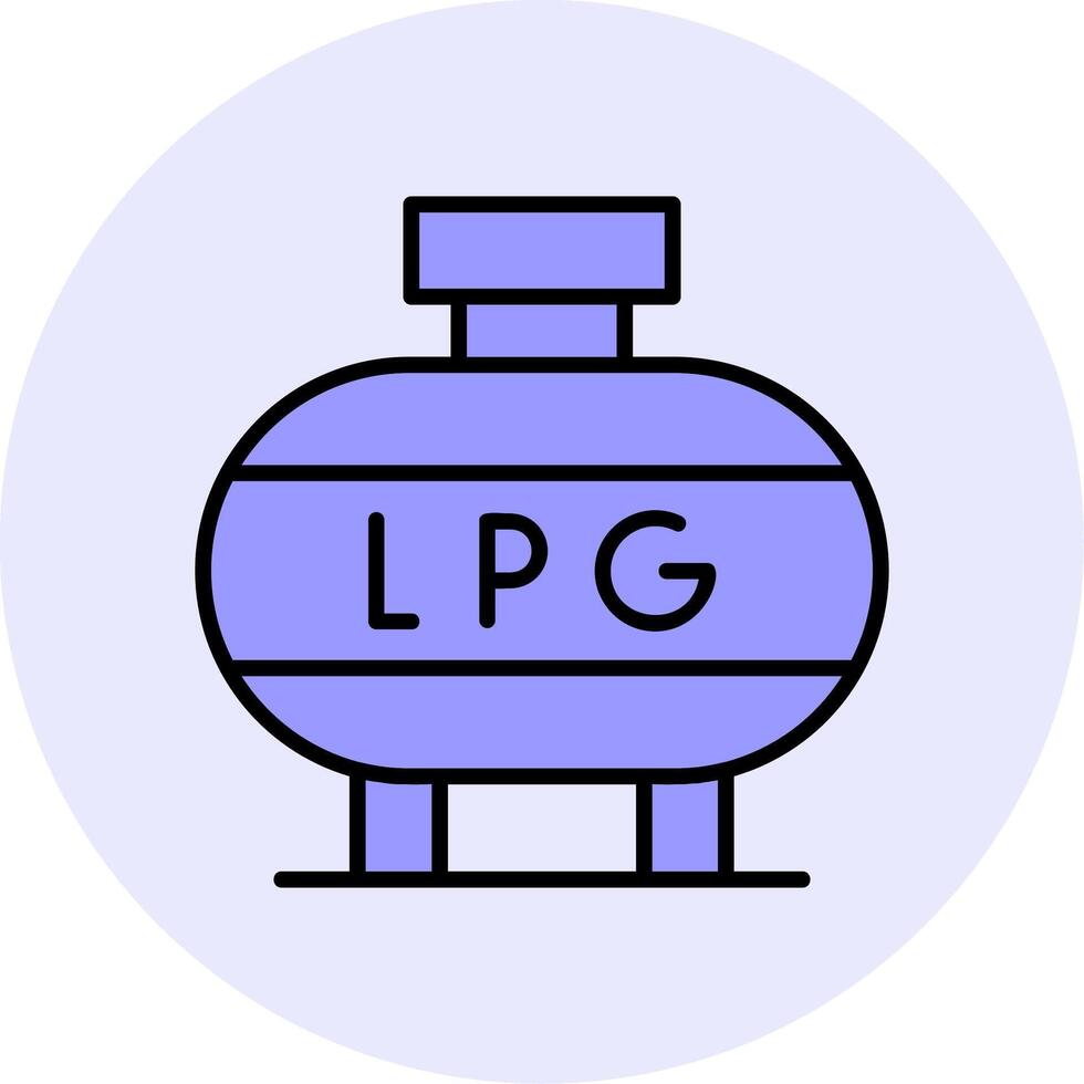 licuado petróleo gas vector icono