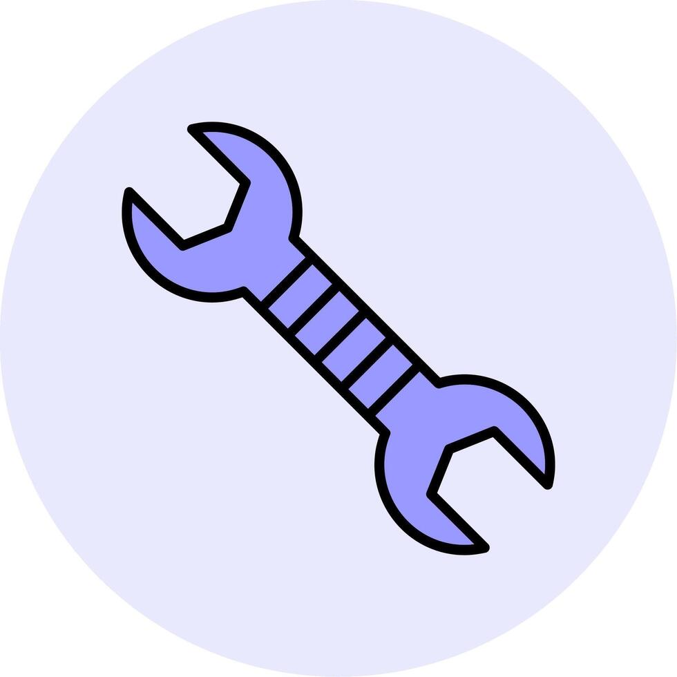 icono de llave inglesa vector