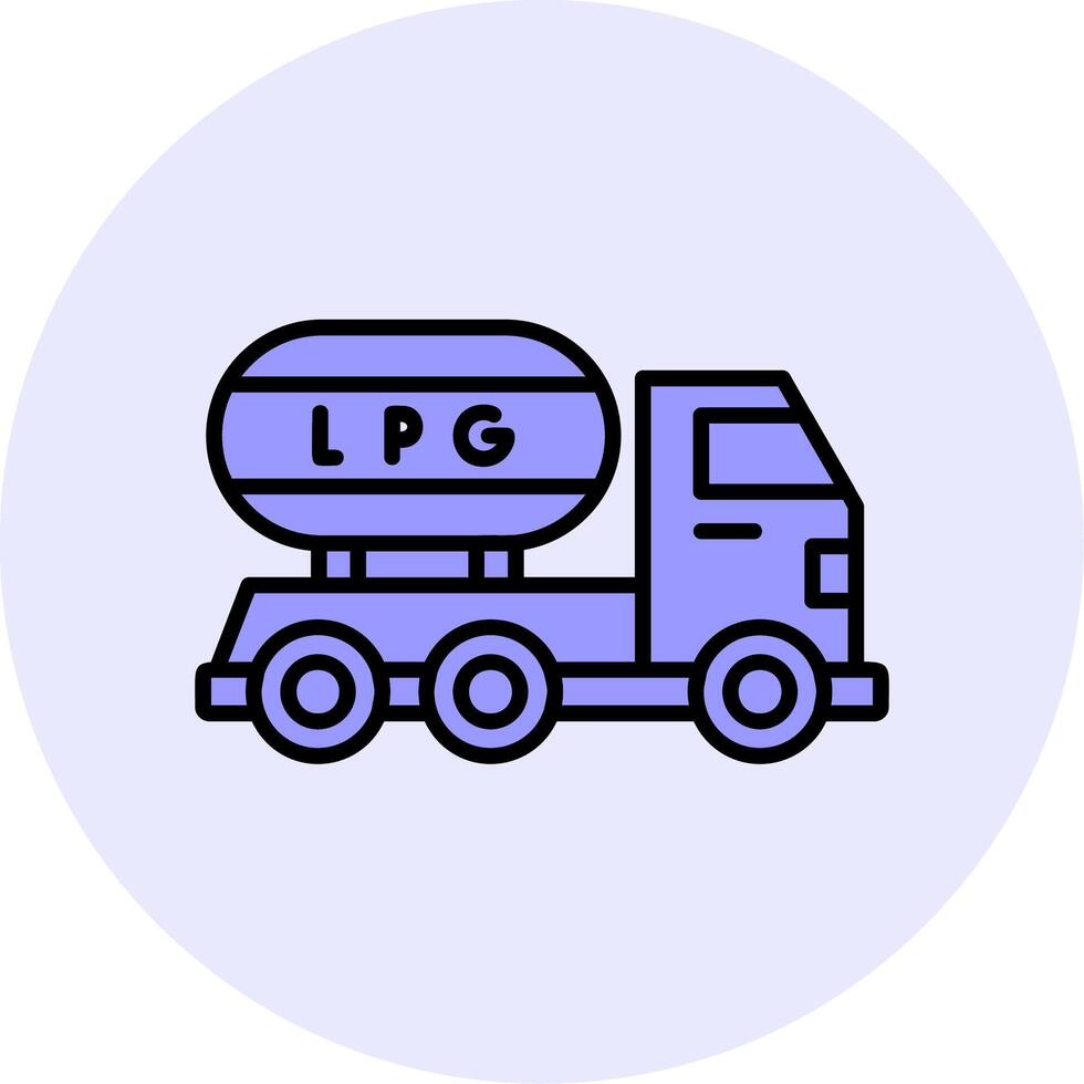 Gas Truck Vector Icon