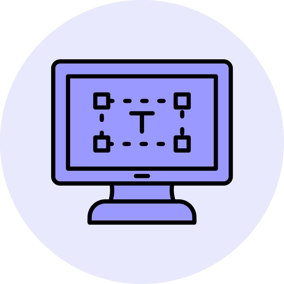 Computer text Editor Vector Icon