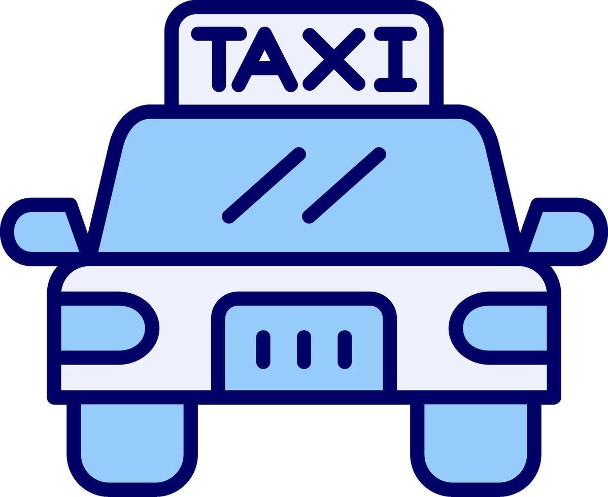 icono de vector de taxi