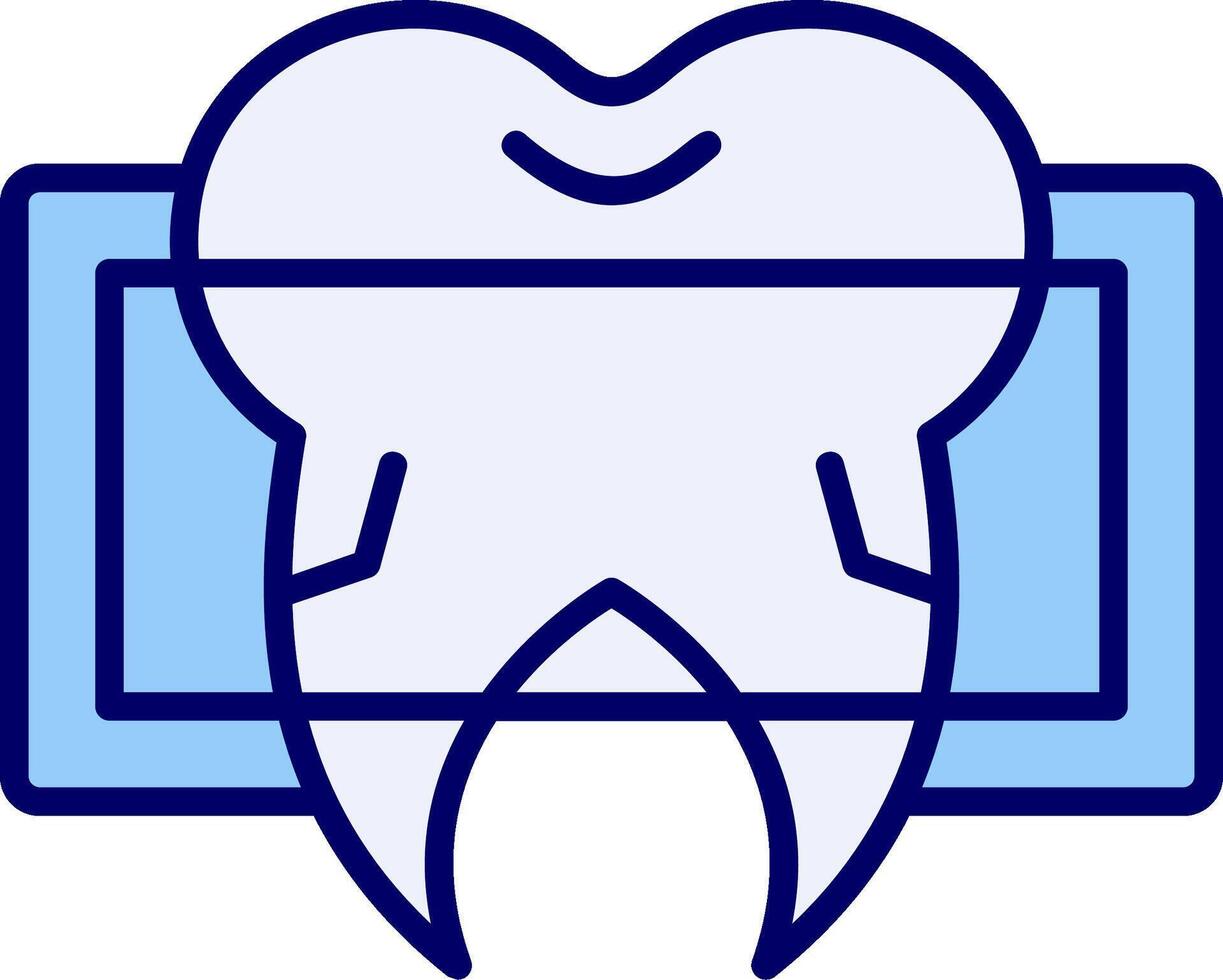 dental X rayo vector icono