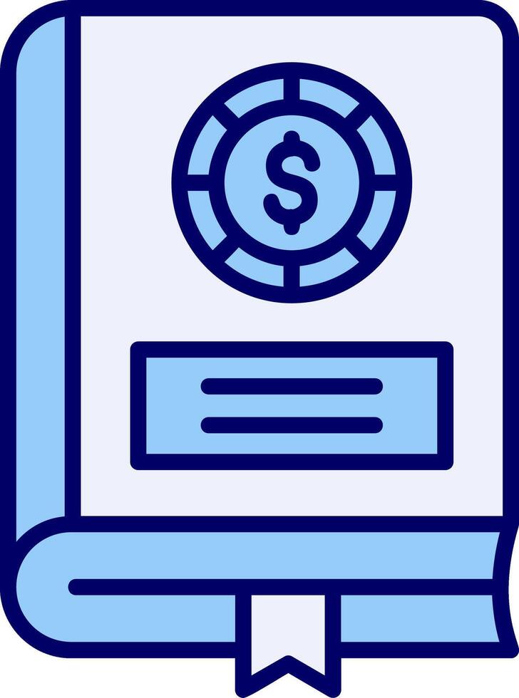 Financial Book Vector Icon