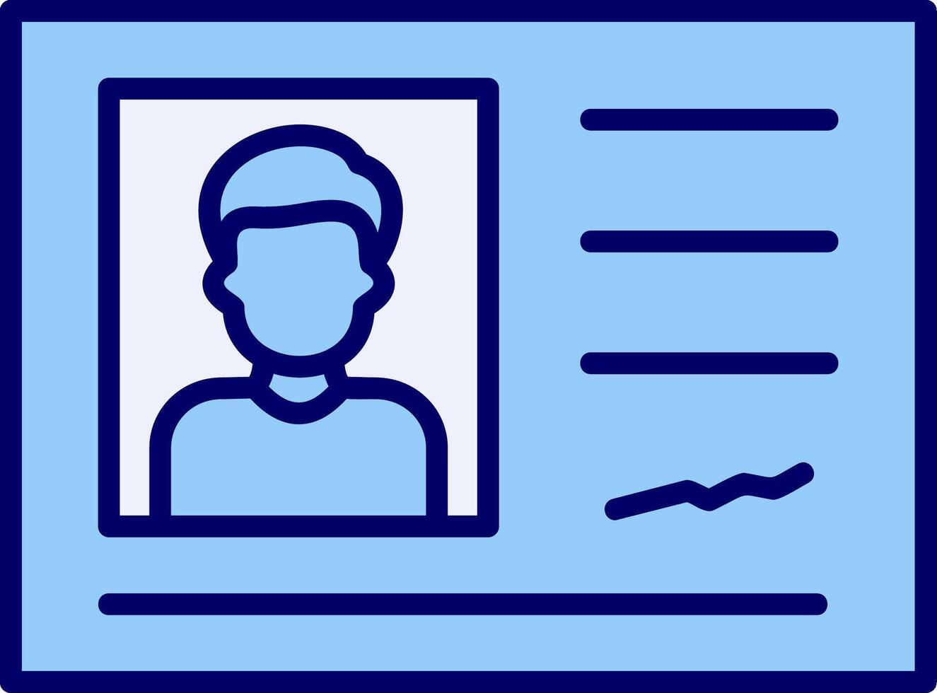 Identification Card Vector Icon