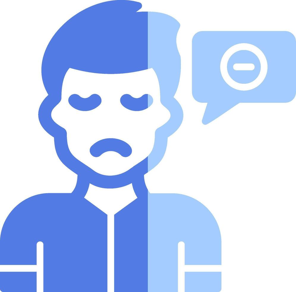 Negative Thinking Vector Icon