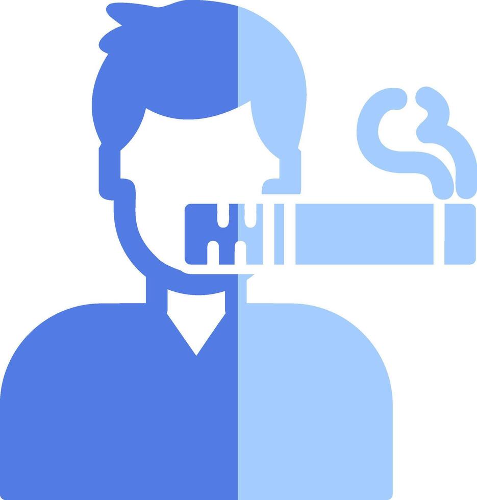 Man Smoking Vector Icon