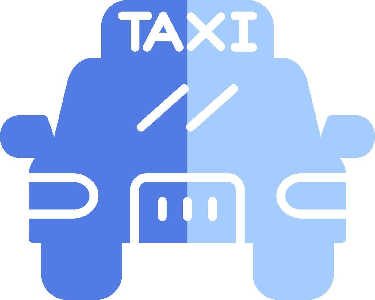 icono de vector de taxi