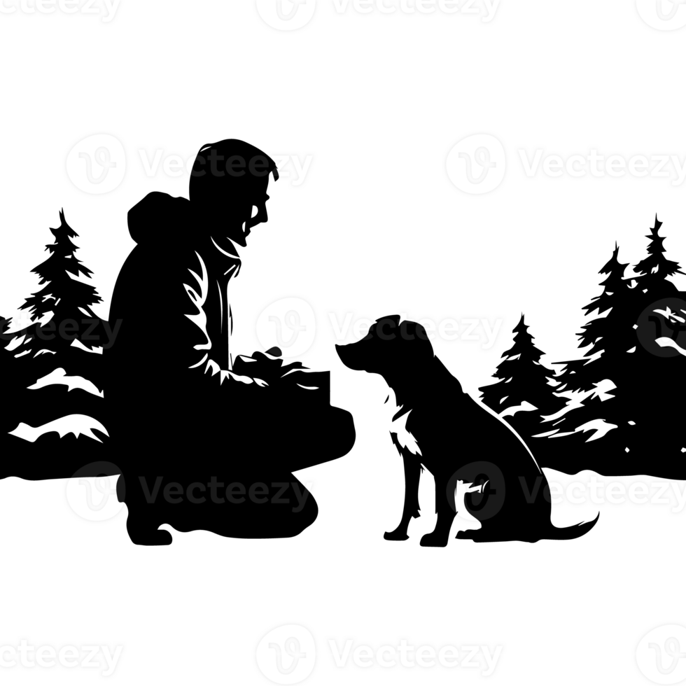 Silhouette beagle dog cute design png