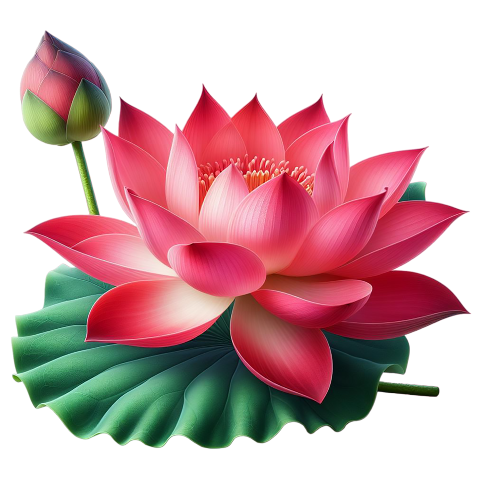 ai generiert schön Lotus Blume png