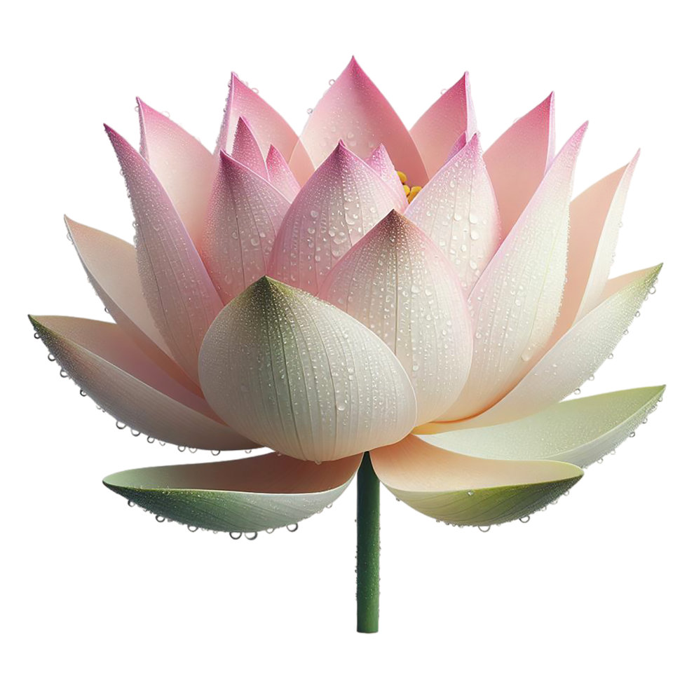 ai generado hermosa loto flor png