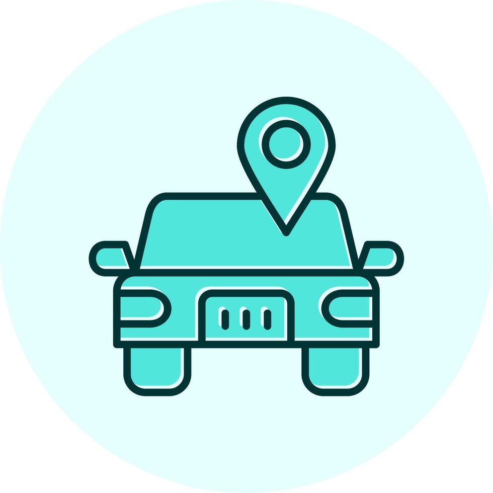 Car Location Vector Icon