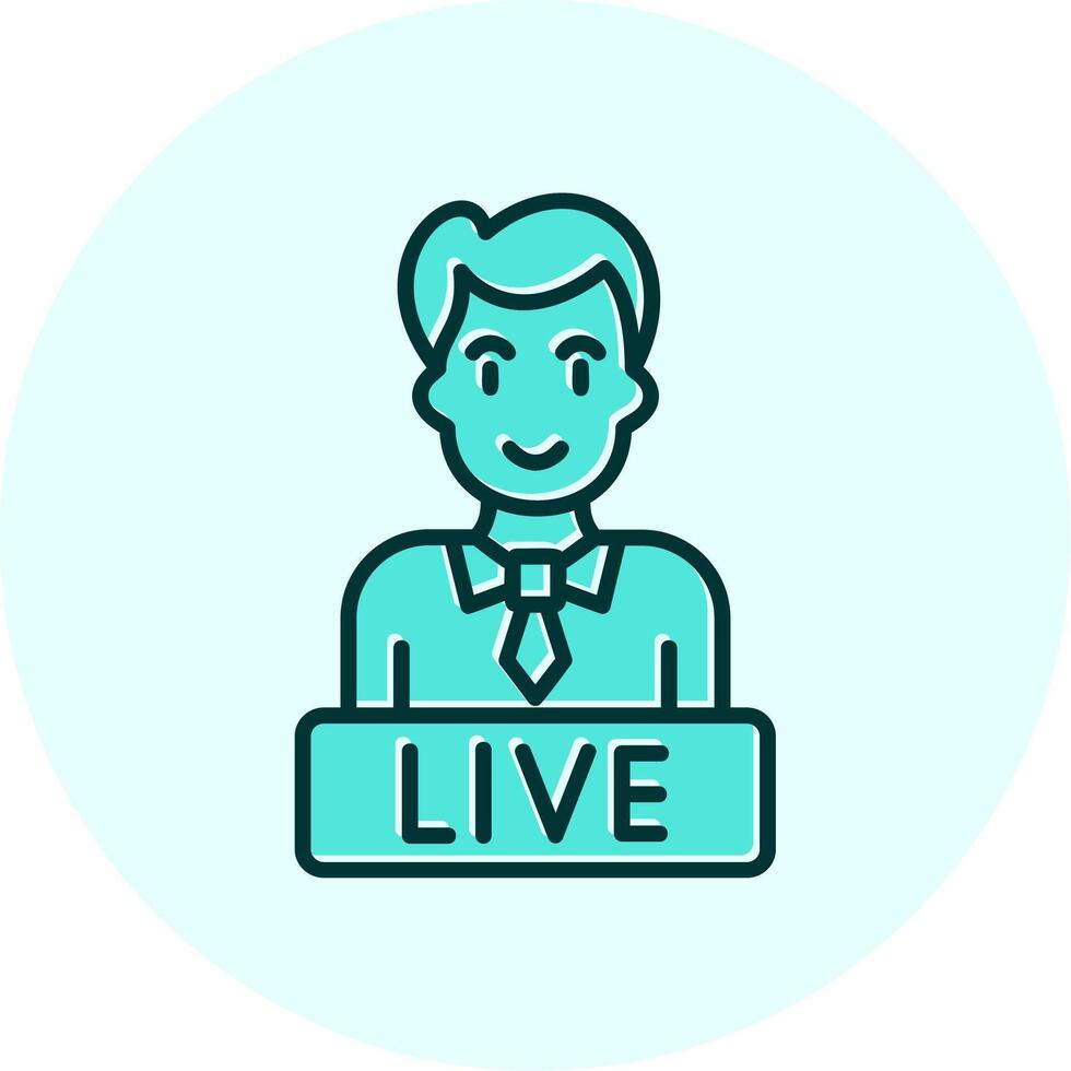 Live News Vector Icon