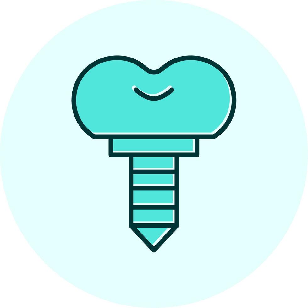 Dental Implant Vector Icon