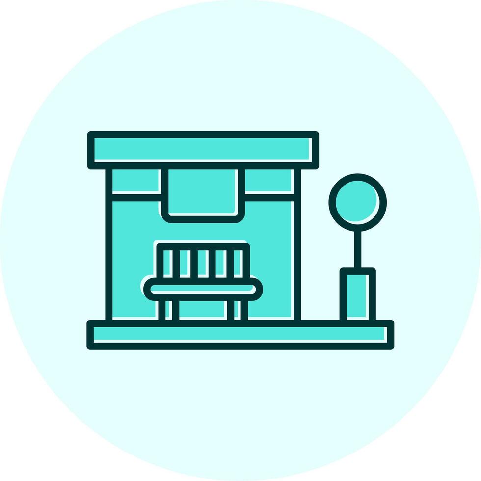 Bus Stop Vector Icon