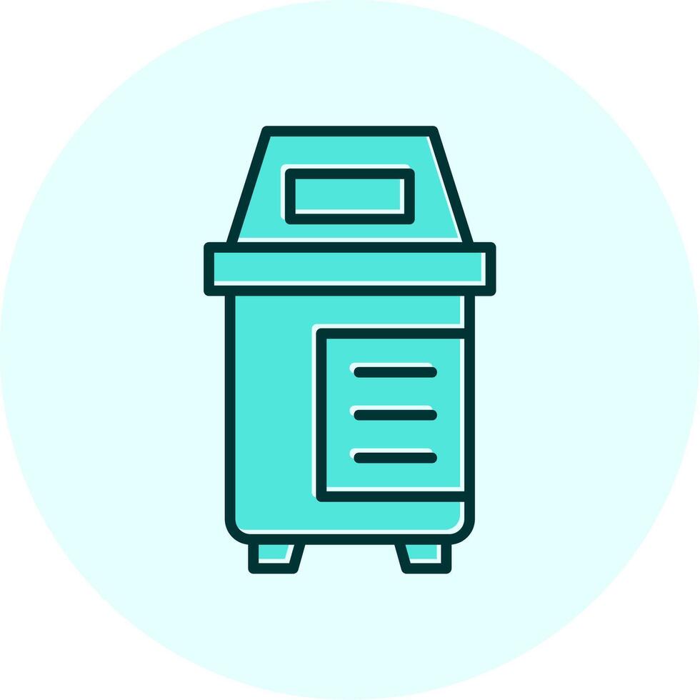 icono de vector de caja de donación