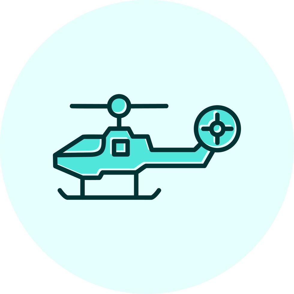 combatiente helicóptero vector icono