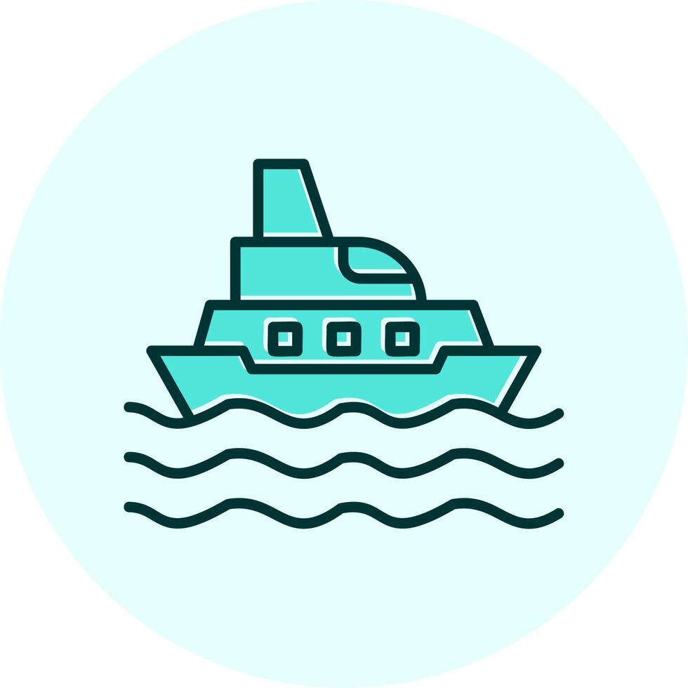 icono de vector de barco